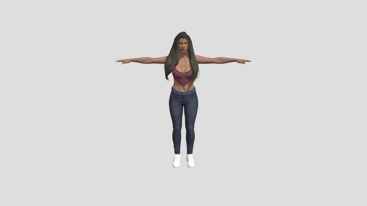 Arms Outstretched 3D Model