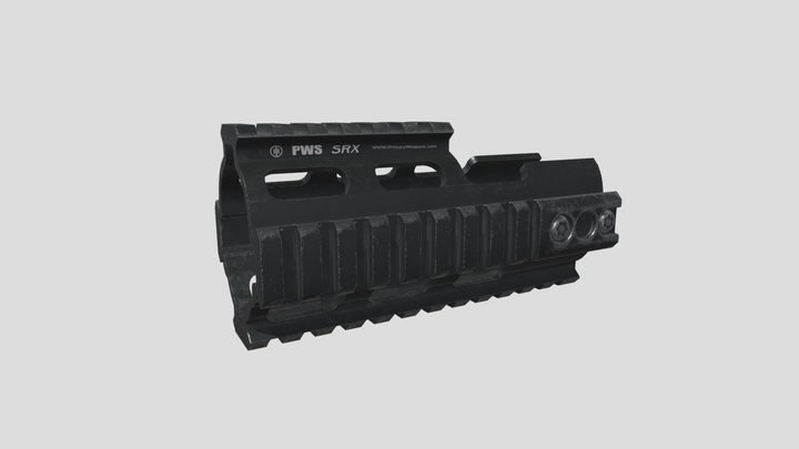 Handguard Scar 3D Model