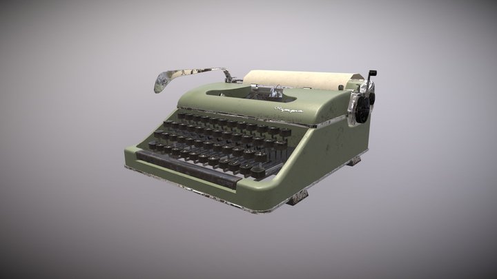 olympia_sm4_typewriter_Model 3D Model