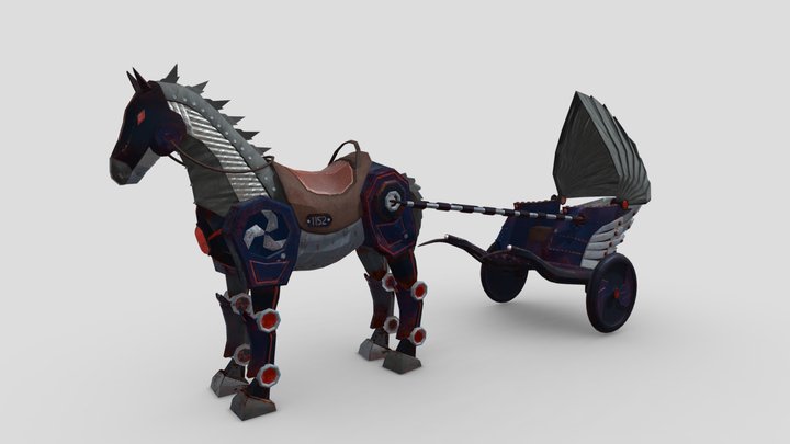 Mechanical horse 3D Model