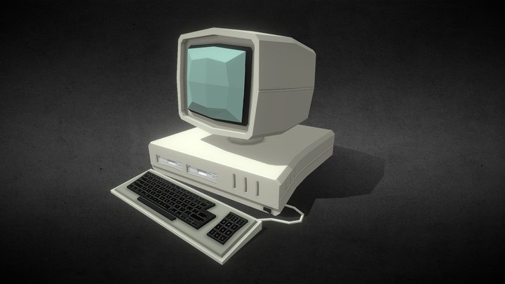 Stylized Vintage Computer 3D Model