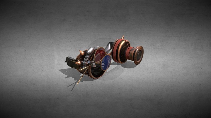 SteamPunk Goggles 3D Model