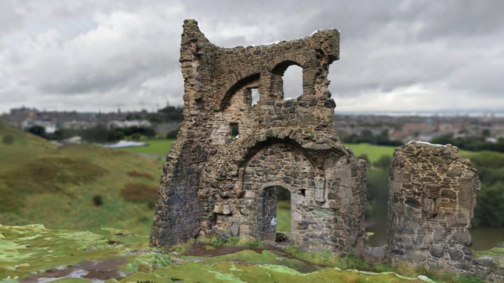 Scotland: Edinburgh, St Anthony's Chapel (ruin) 3D Model