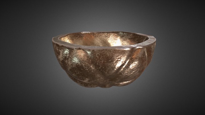 Ancient Bronze  Bowl 3D Model