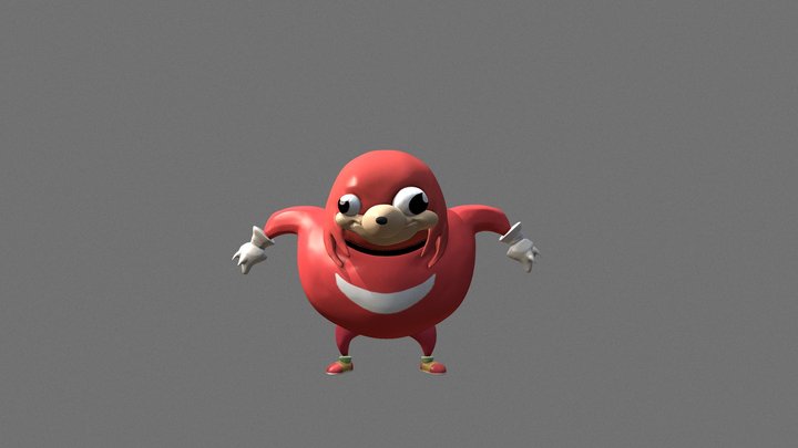 Uganden Knuckles 3D Model