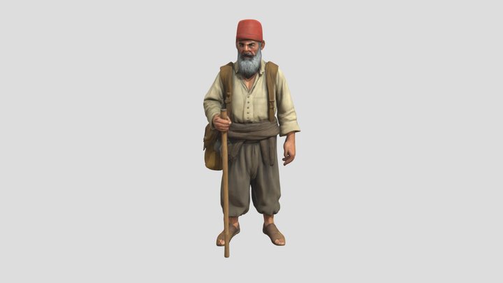 türk köylü 3D Model