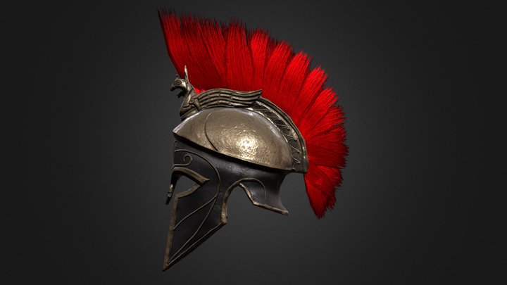 Fanart - Greek Helmet - Assasin's Creed Odyssey 3D Model