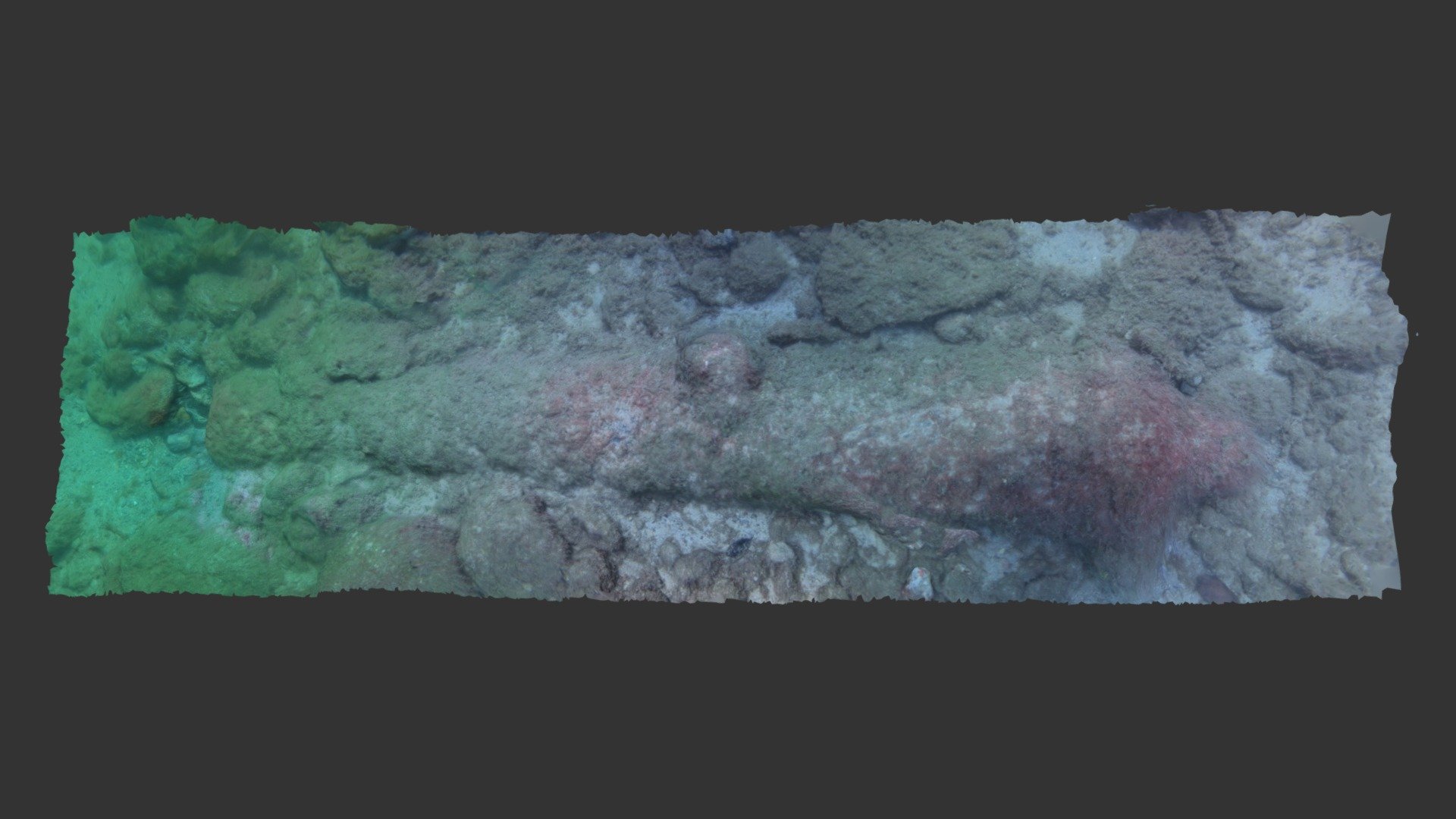 Middle cannon off Mosquito Beach, Cuba