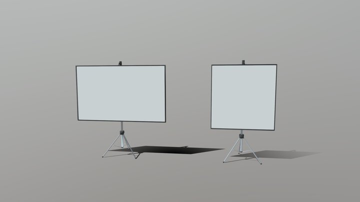 Projector Screens 3D Model