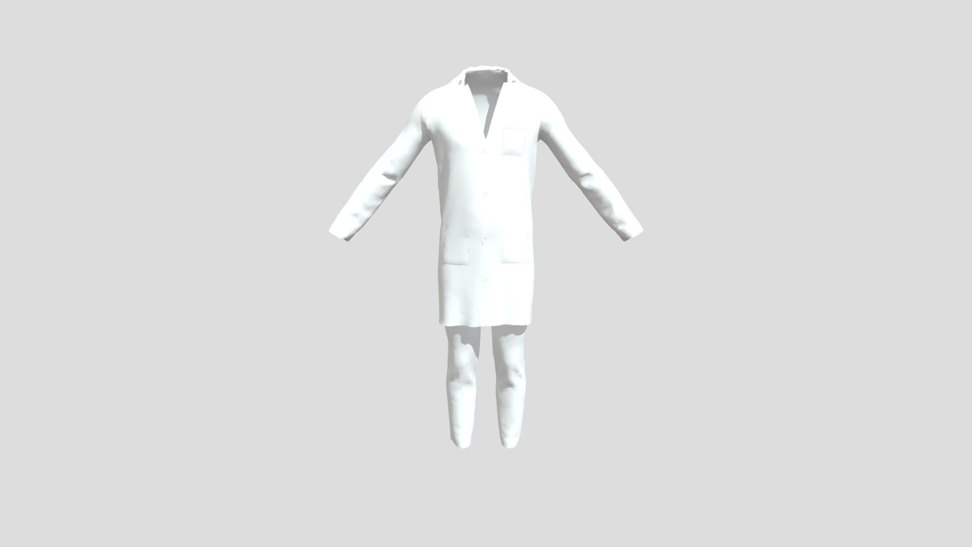 Male Lab Coat and Pants - Download Free 3D model by zeryshahid [77b6039 ...