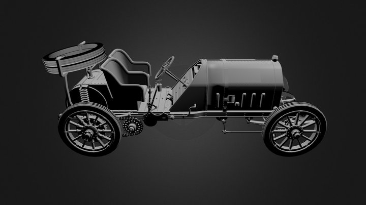 Fiat F2 1907 3D Model