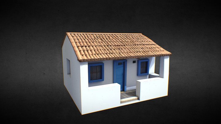 Indian House Low poly 3D Model