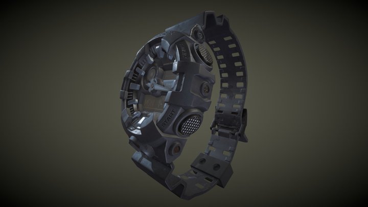 G-SHOCK GA-700UC Watch 3D Model