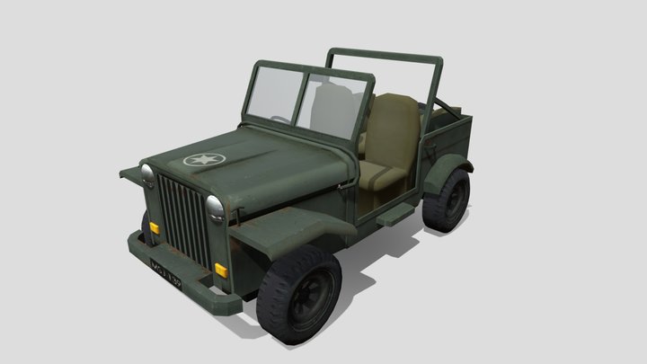 Old Jeep 3D Model