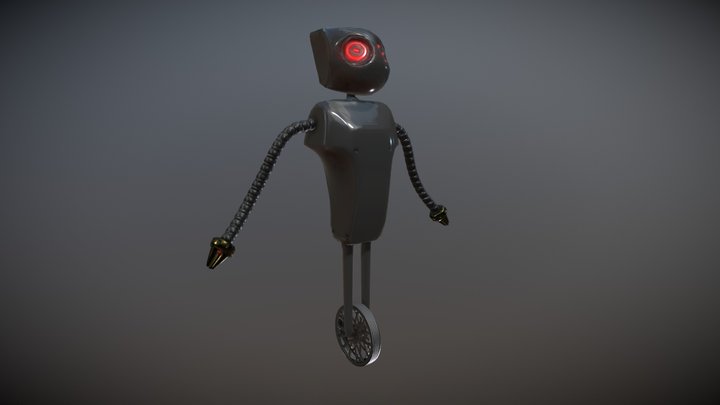 Wheel Robot 3D Model