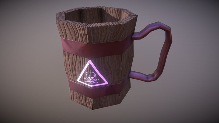dbc-Wooden-Mug 3D Model