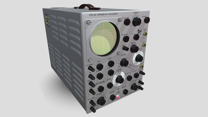 Cathode-Ray Oscilloscope Tektronix Type 512 3D Model