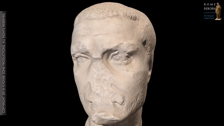 3D rendering of Roman Male (early Tetrarchic period)