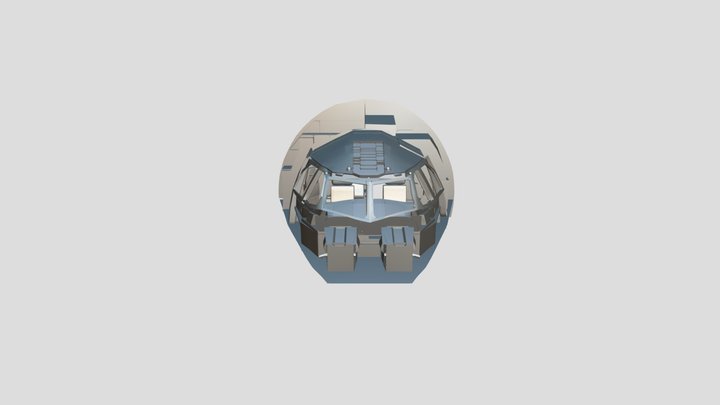 A340 Cockpit/Galley 3D Model 3D Model