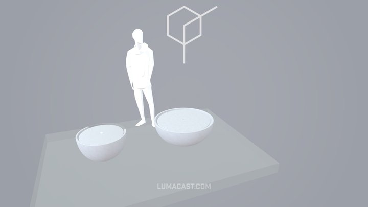 OVA Fountain WIP 3D Model