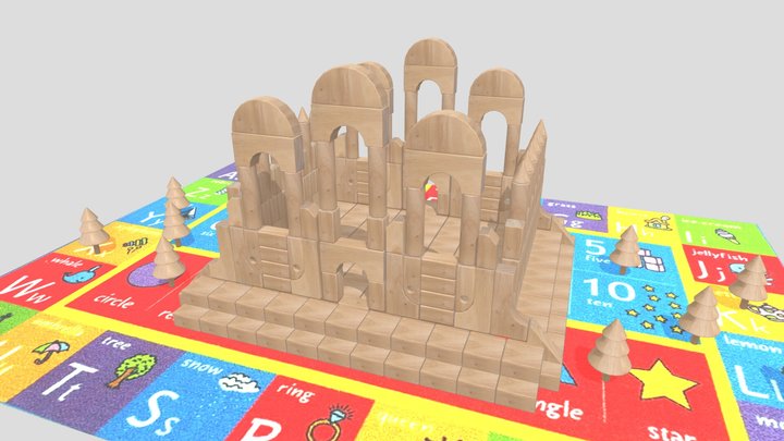 Unit Block Castle: CGT116 Week 7b 3D Model