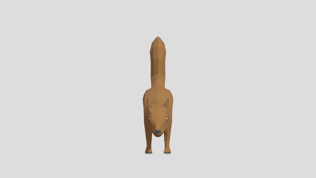 Low Poly Squirrel