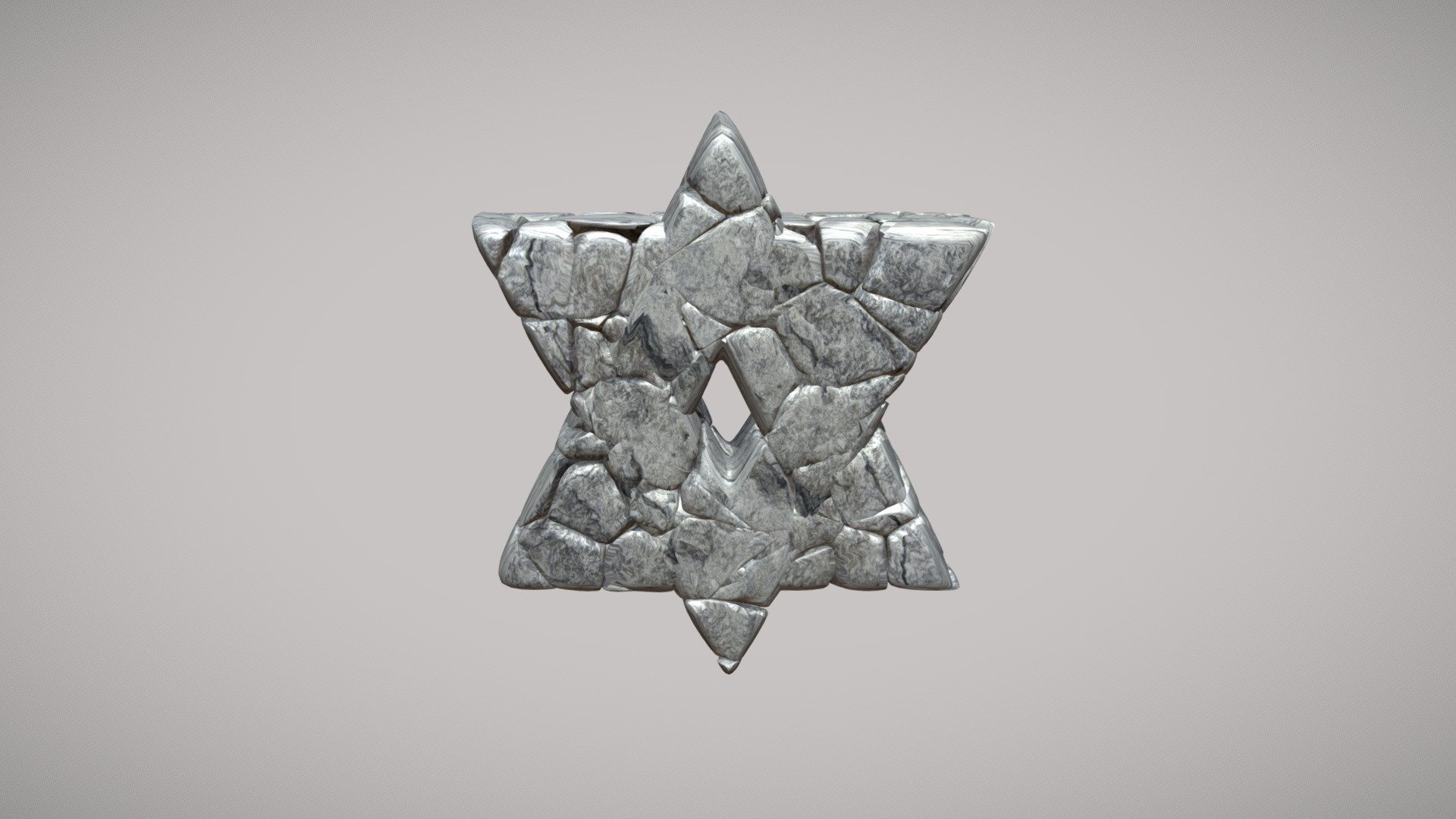 Antique Stone David´s Star