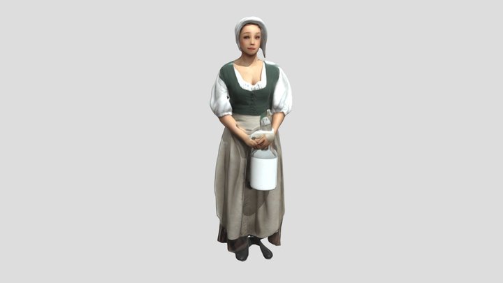 Milkmaid's Moment 3D Model
