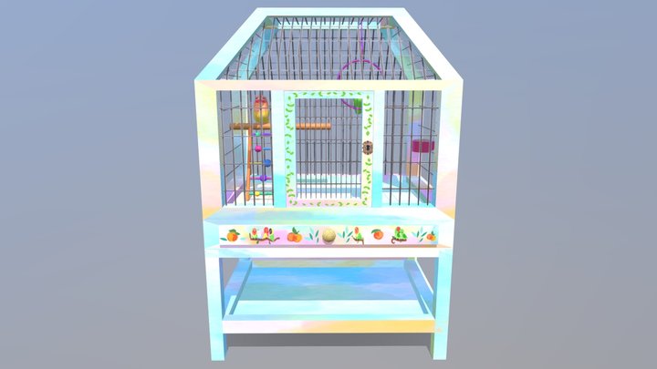 Tender bird cage 3D Model