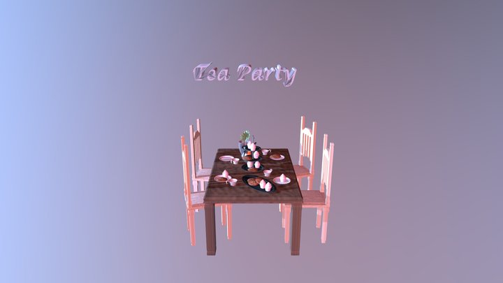 Tea Party 3D Model