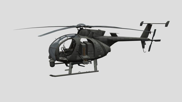 Boeing AH-6 3D Model