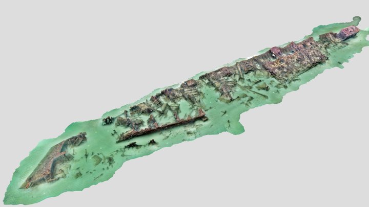 Eagle Patrol Craft, PE-19, Shipwreck 3D Model