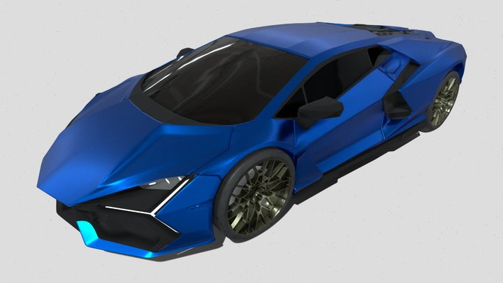 Lamborghini Revuelto | High Poly 3D Model 3D Model