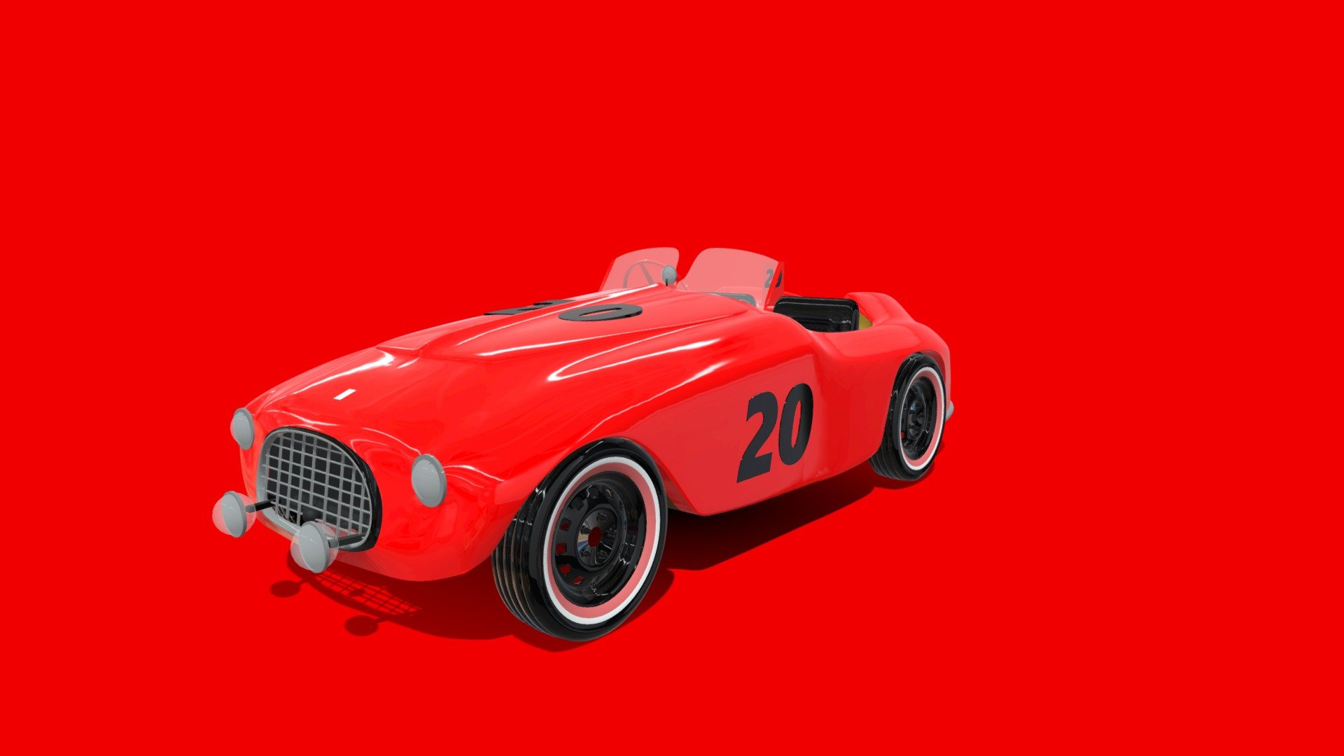 Ferrari 166 MM (1948) - 3D model by carseller