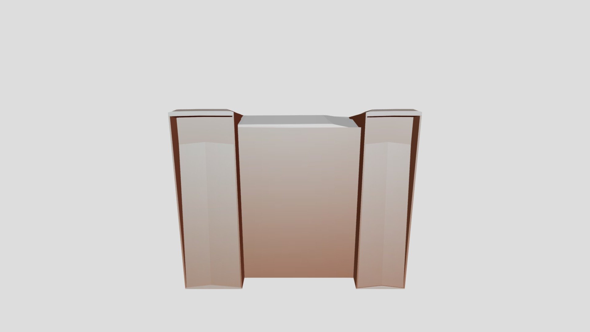 LowPoly Antique Limestone Staircase - Base