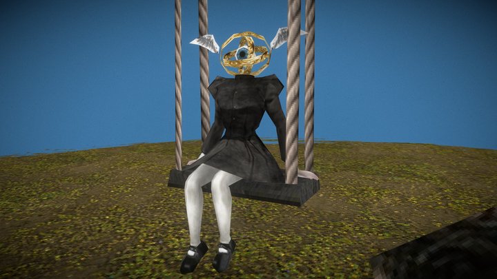 Angel Goth Girl [PS1 PSX] 3D Model