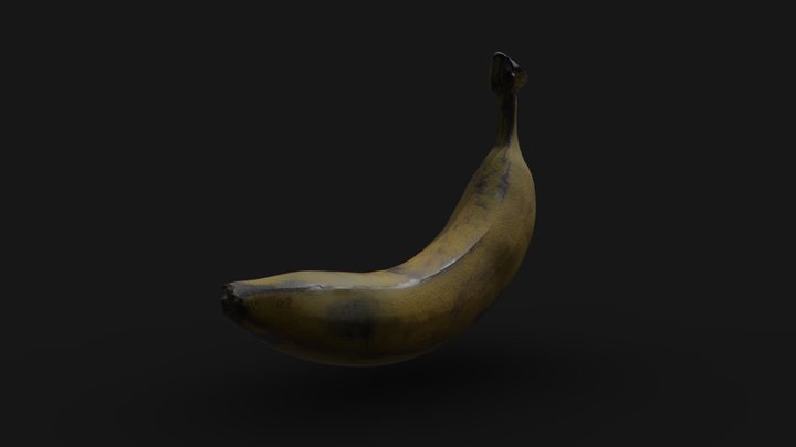 Banana photogrammetry | Game ready asset 3D Model