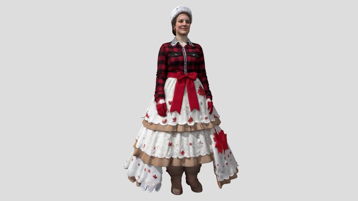 Canada - Maple Grace - wedding dress – Gratis 3D-model STL
