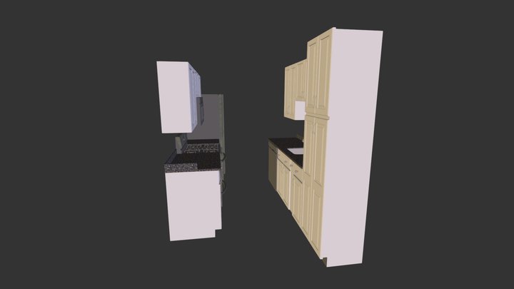 Kitchen (white) 3D Model