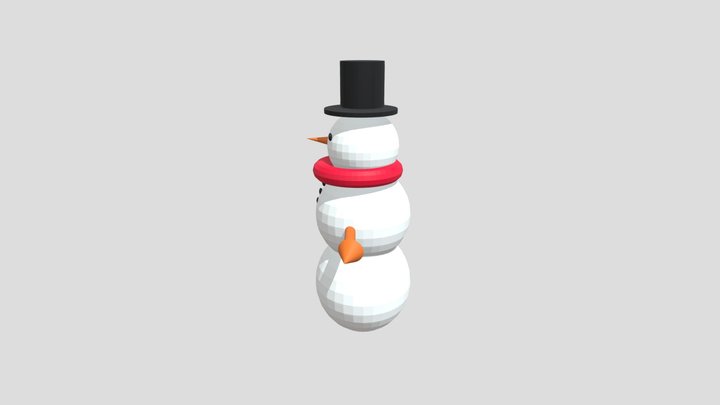 snow man 3D Model