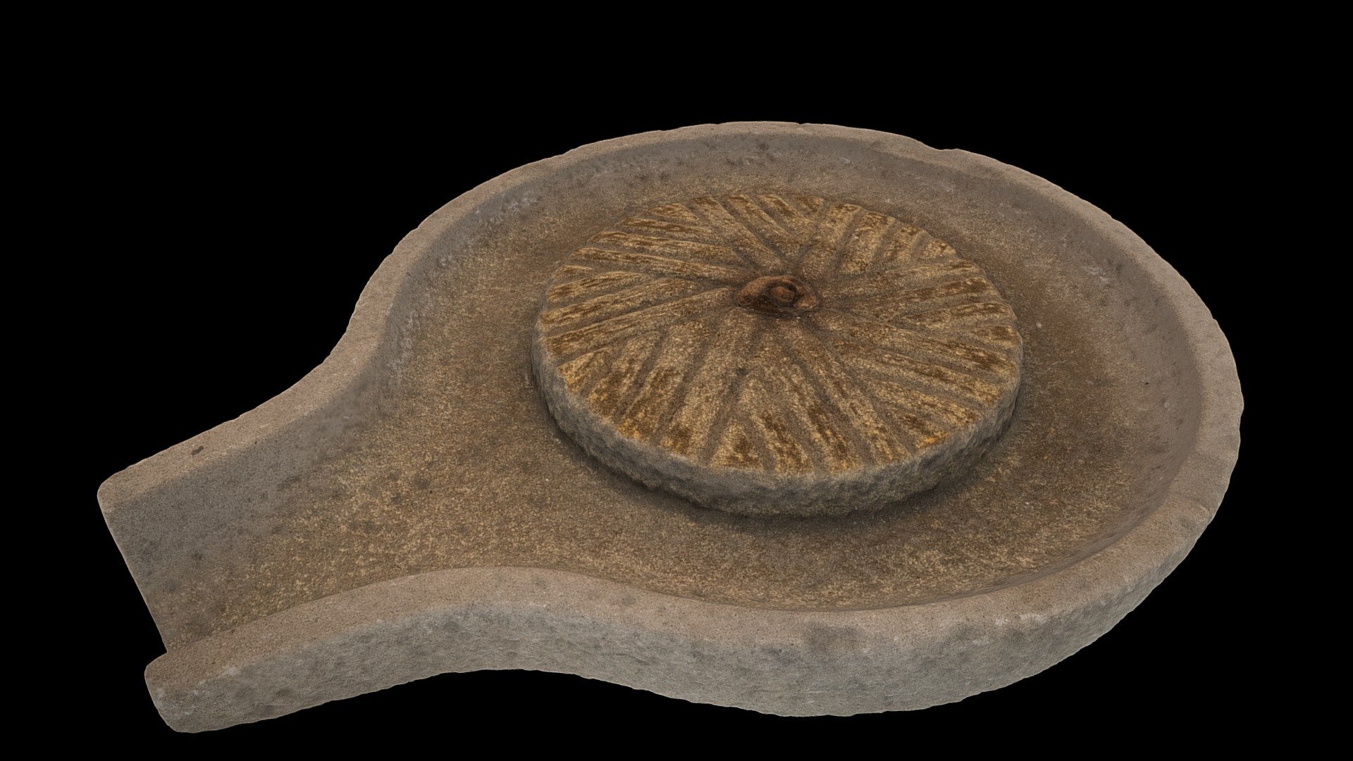 石臼003_Millstone003_【大阪府松原市】 - Download Free 3D model by