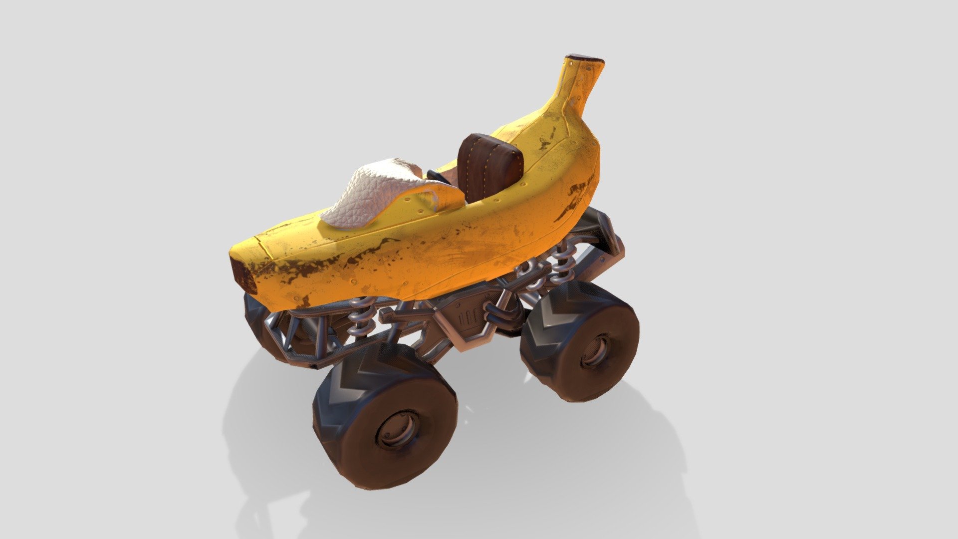 Banana Car 3D model by ray307 [77cc593] Sketchfab