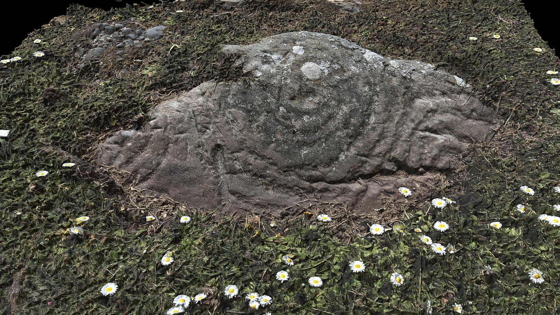 Drumtroddan Neolithic Rock Art, Panel 2 — Sketchfab embed 3D viewer