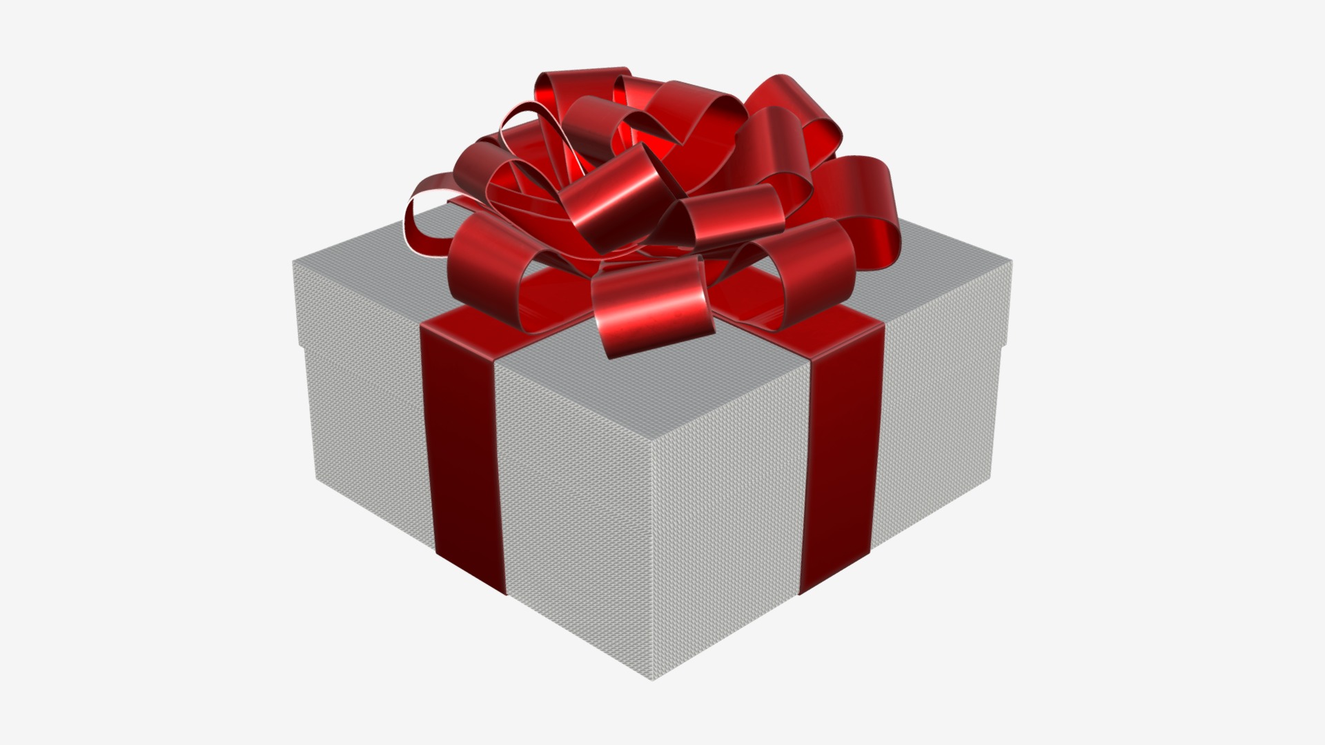 3D model Gift box 03 - This is a 3D model of the Gift box 03. The 3D model is about shape, arrow.