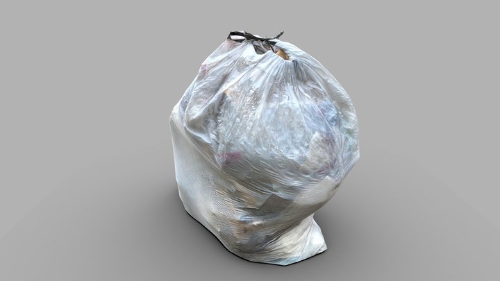 Garbage Bag White LOWPOLY – Modèle 3D gratuit STL