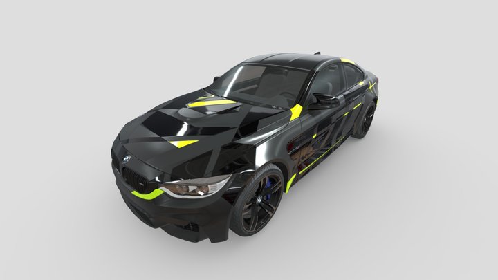 BMW M4 Livery design 3D Model