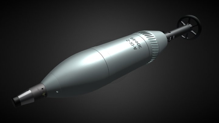 3OF49 Soviet 120-mm high-explosive mortar shell 3D Model