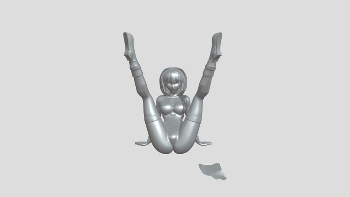 anime-style character in dynamic pose 3D Model