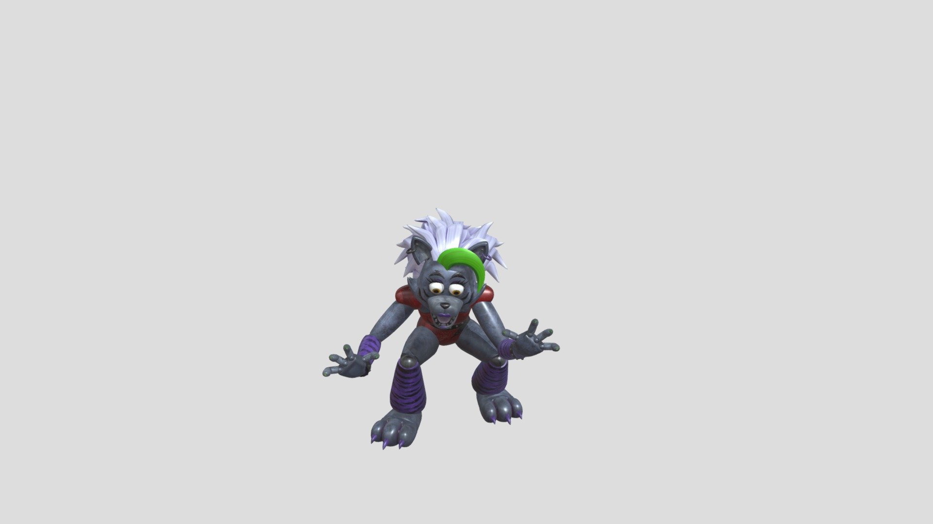 roxyroxanne_wolf_fnaf_security_breach_hour_1 - 3D model by ...