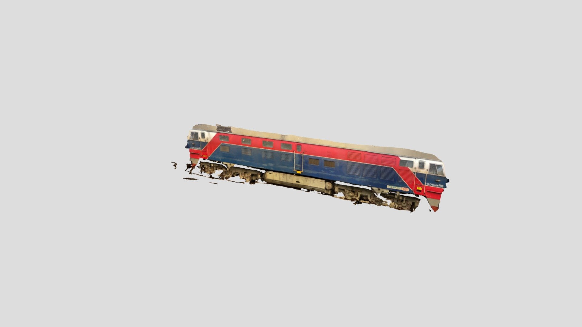 DF4DJ Diesel Locomotive DF4DJ交流传动内燃机车 — Sketchfab embed 3D viewer
